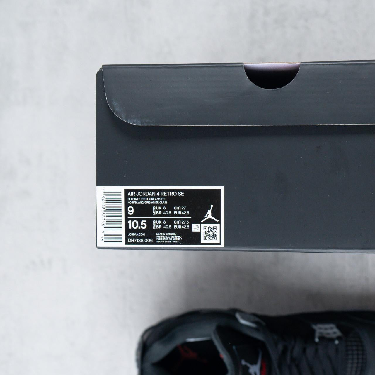 Air Jordan 4 Retro SE Black Canvas