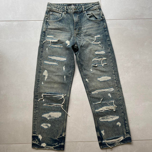 Represent R3d Double Destroyer Baggy Denim Jeans