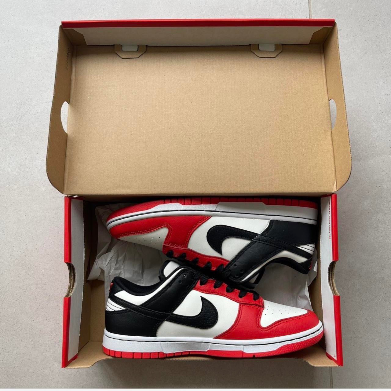 NIKE DUNK LOW RETRO EMB - Sail/Black/Red
