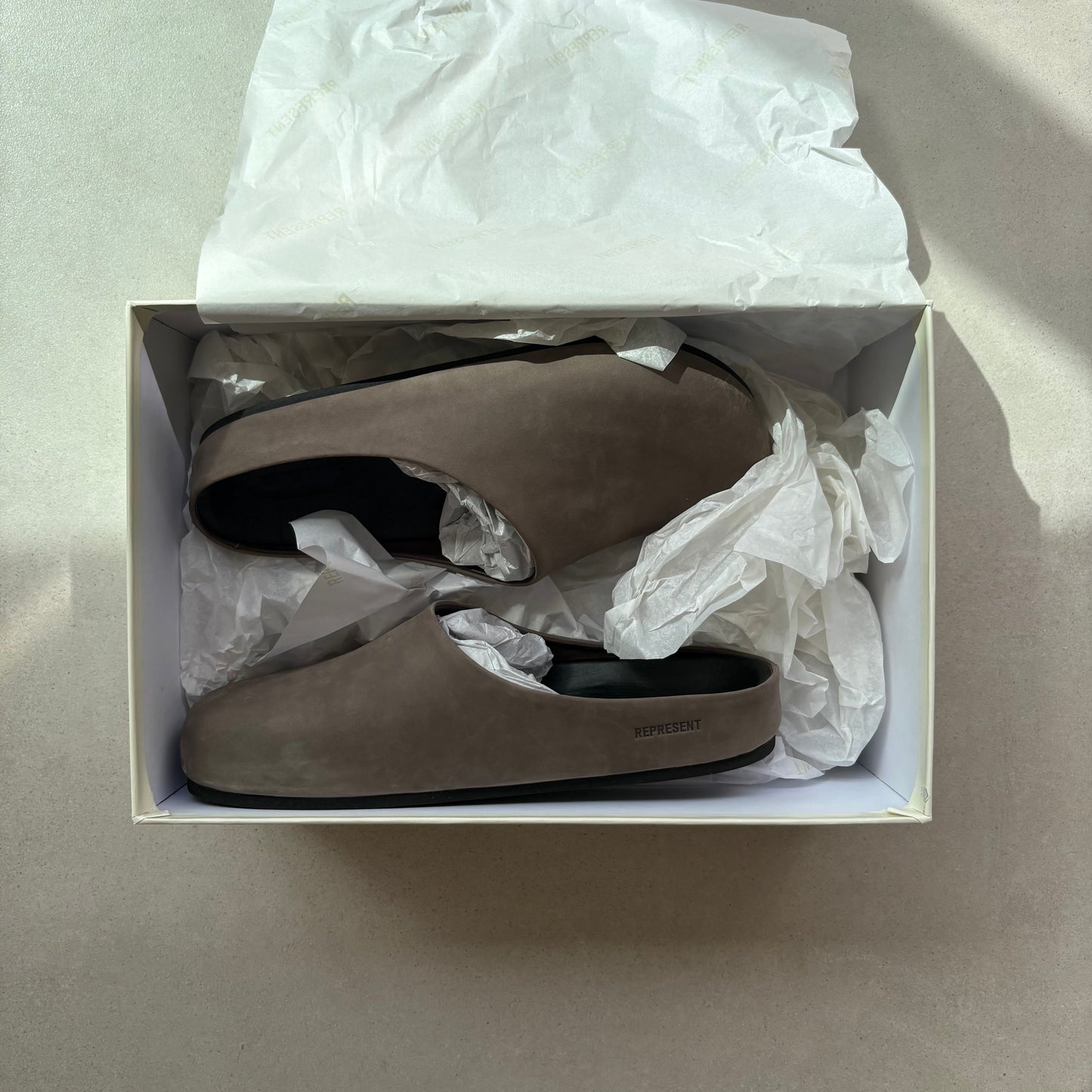 Represent Nubuck Mule Mocha