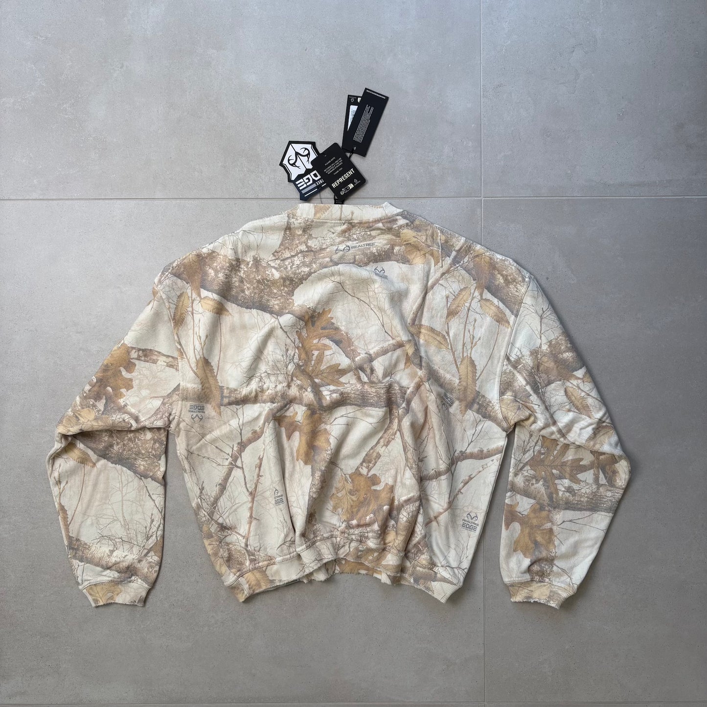 Represent EngLAnd Sweater - Washed White Realtree