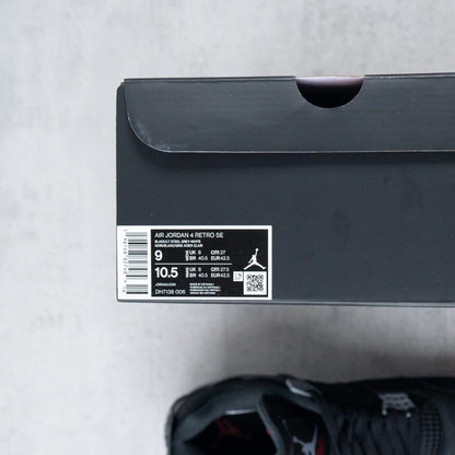 Air Jordan 4 Retro SE Black Canvas