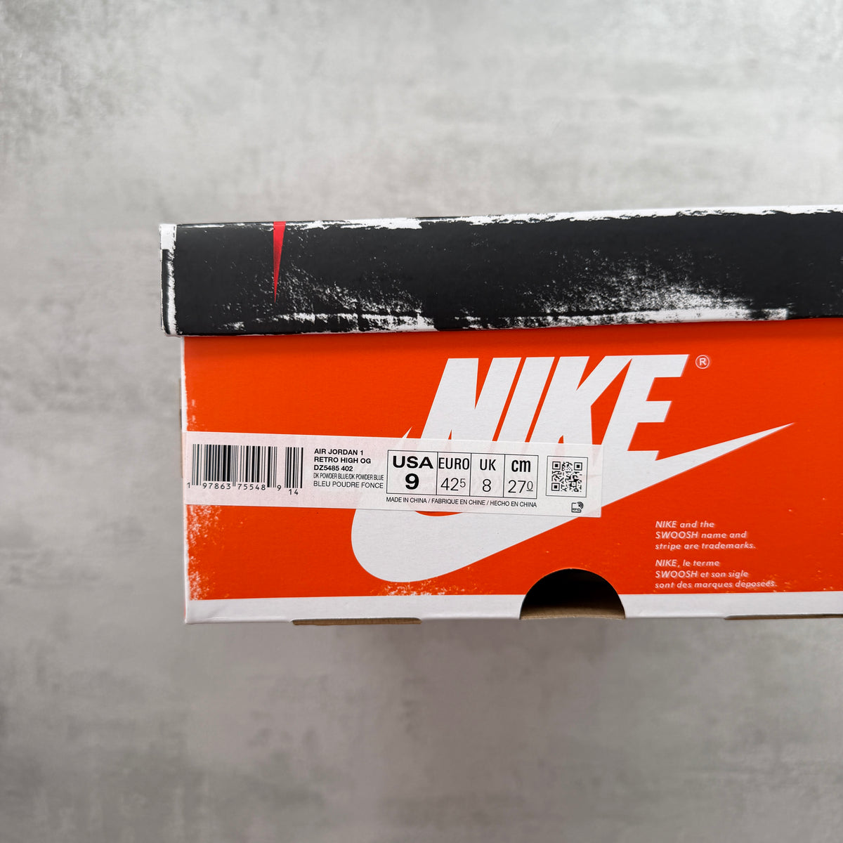 Air Jordan 1 Retro High OG “UNC Reimagined” Dark Powder Blue