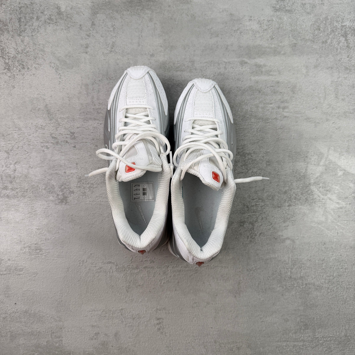 Nike Shox R4 White Metallic Silver