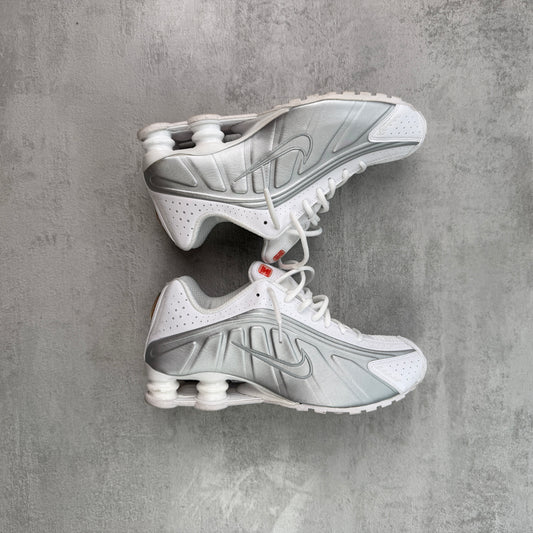 Nike Shox R4 White Metallic Silver