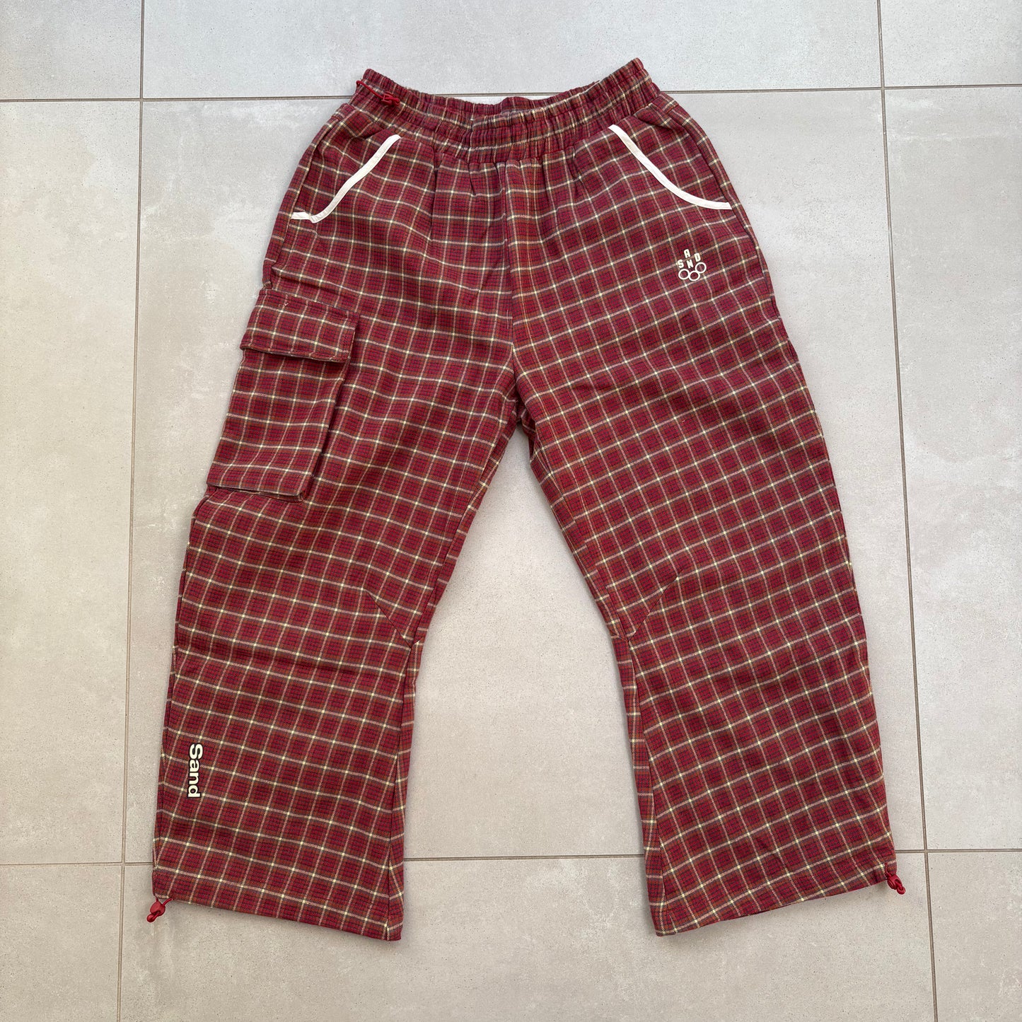 Sand Castle Atelier Plaid Pants - Red Plaid