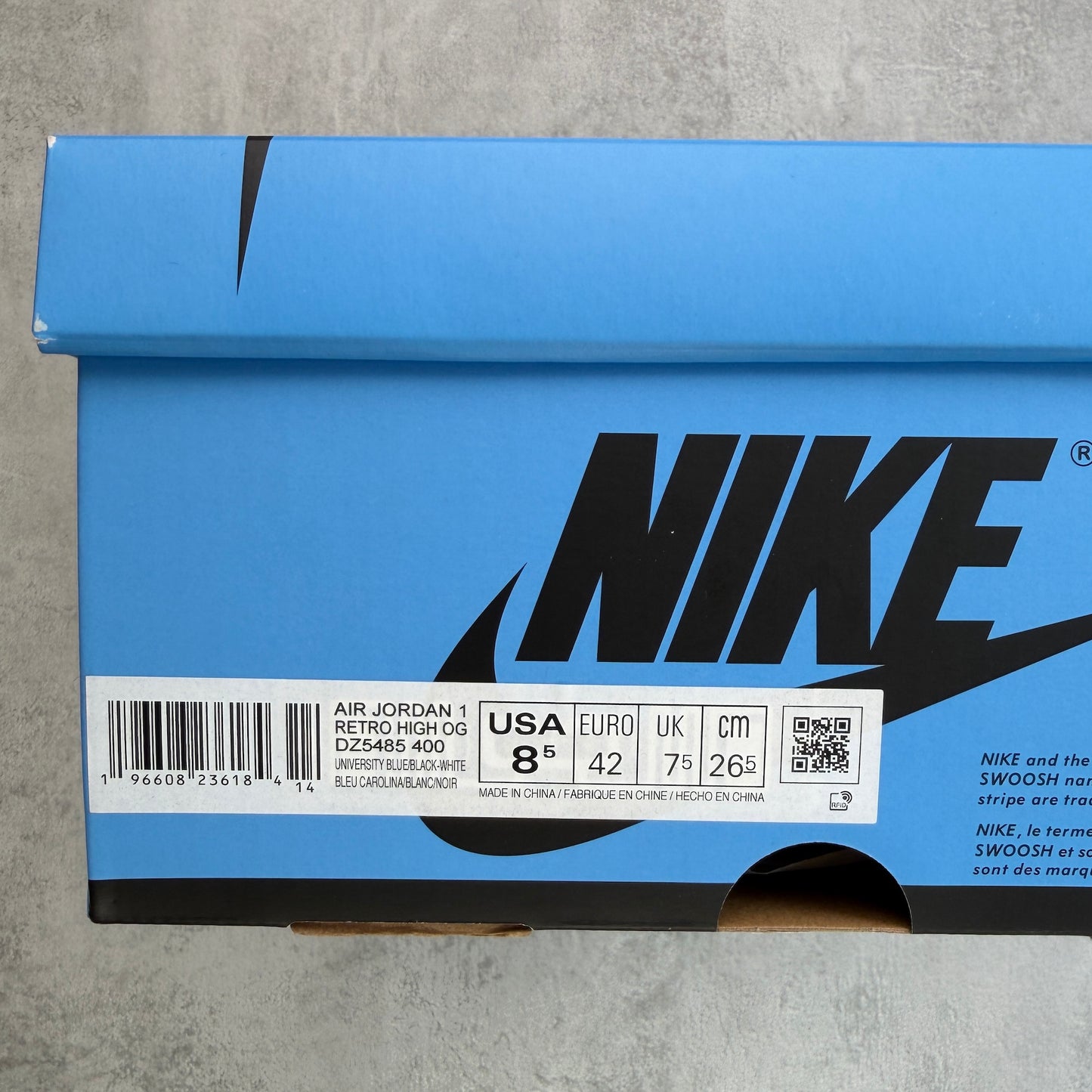 Nike Air Jordan 1 Retro High OG “UNC Toe”