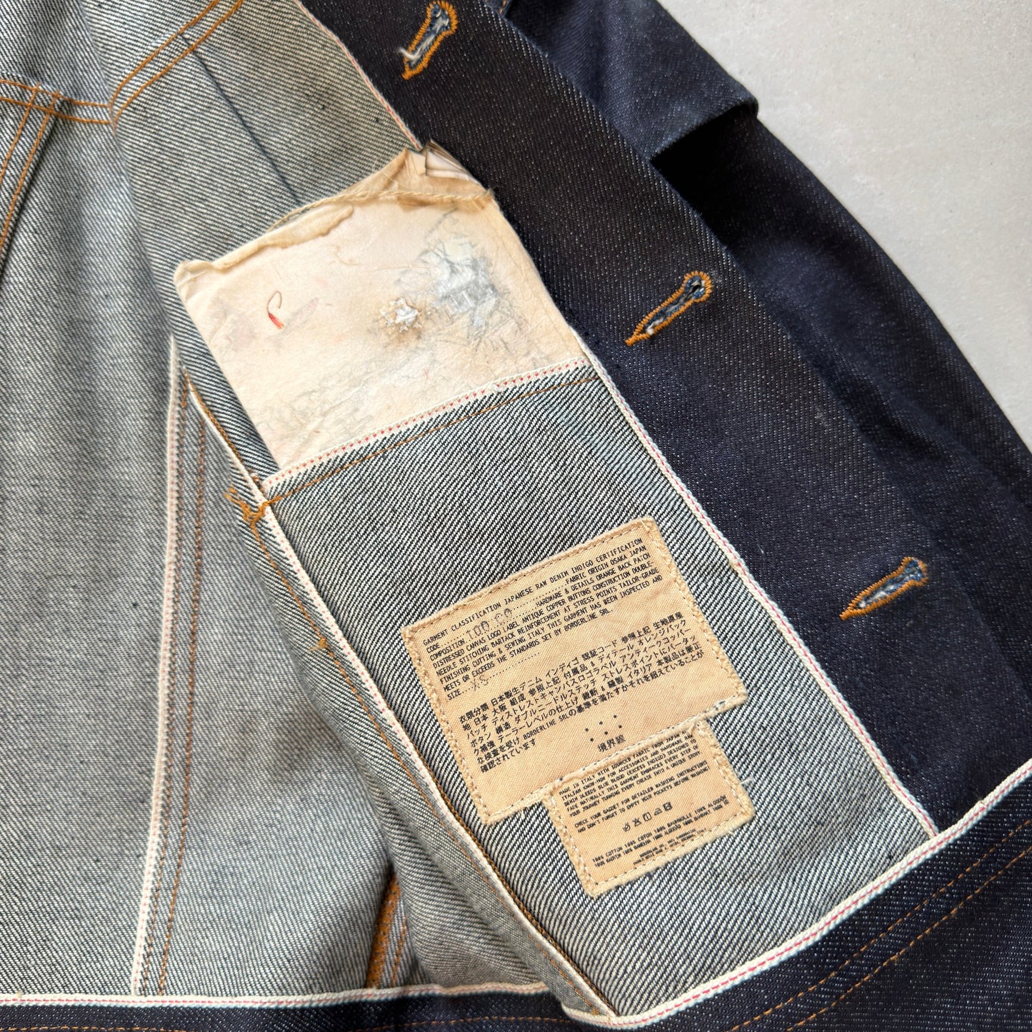 Borderline 'YOROI 鎧' The Denim Jacket Raw Indigo