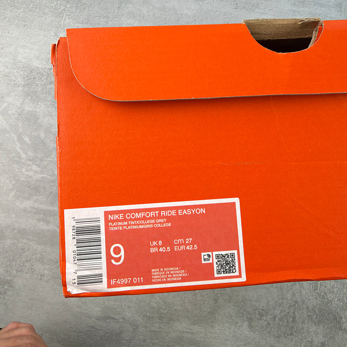 Nike Comfort Ride EasyOn Platinum Tint College Grey