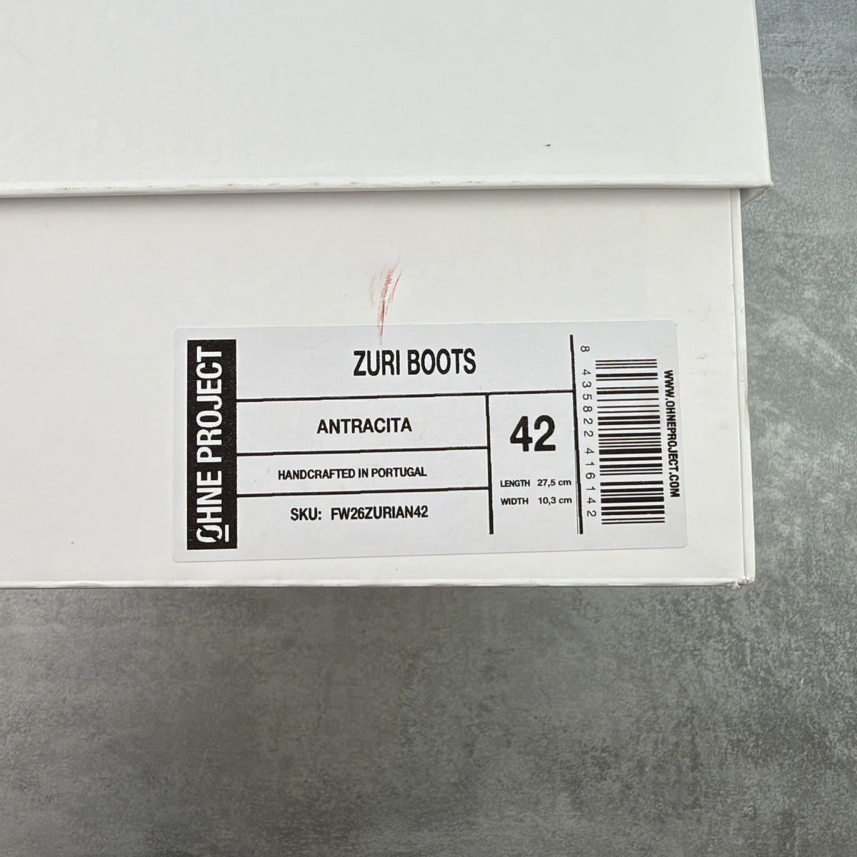 OHNE Project Zuri Boots Anthracite
