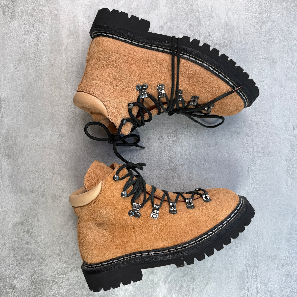 Pomidou Suede Hiking Boots Tan