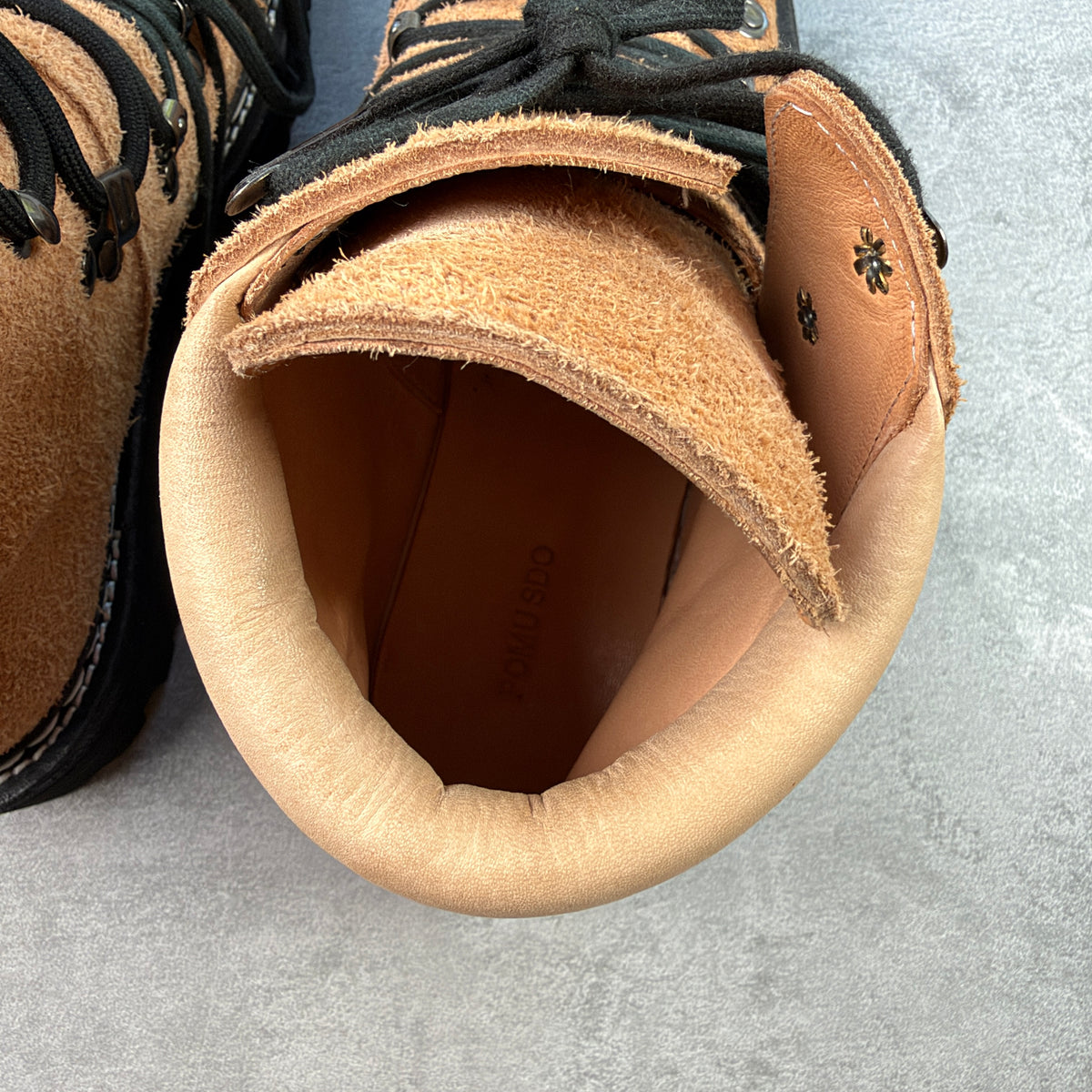 Pomidou Suede Hiking Boots Tan