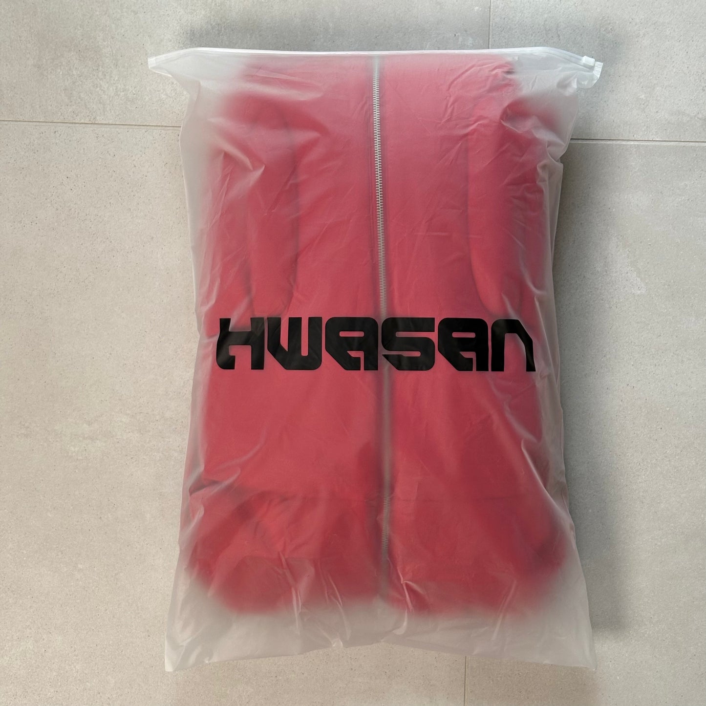 HWASAN Red Teletubbie Bubble Jacket