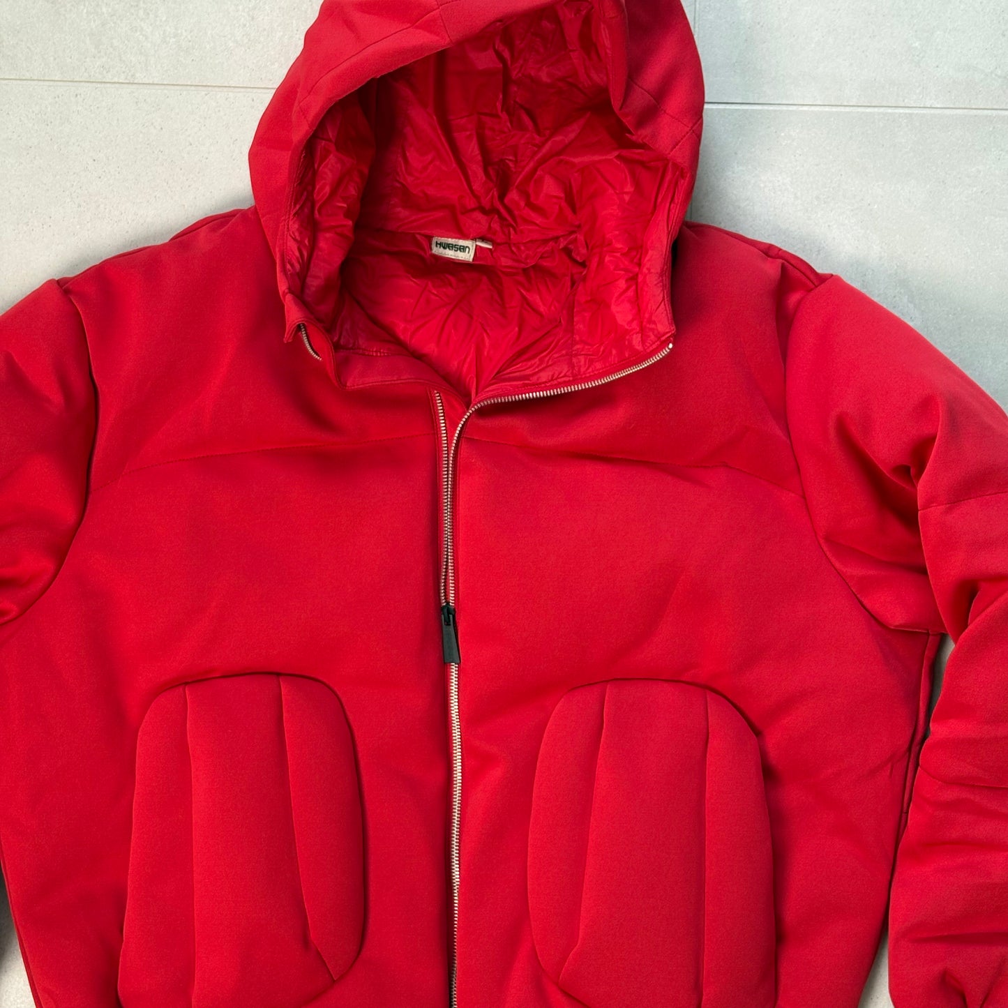 HWASAN Red Teletubbie Bubble Jacket