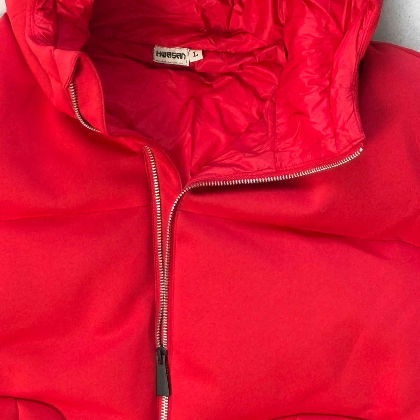 HWASAN Red Teletubbie Bubble Jacket